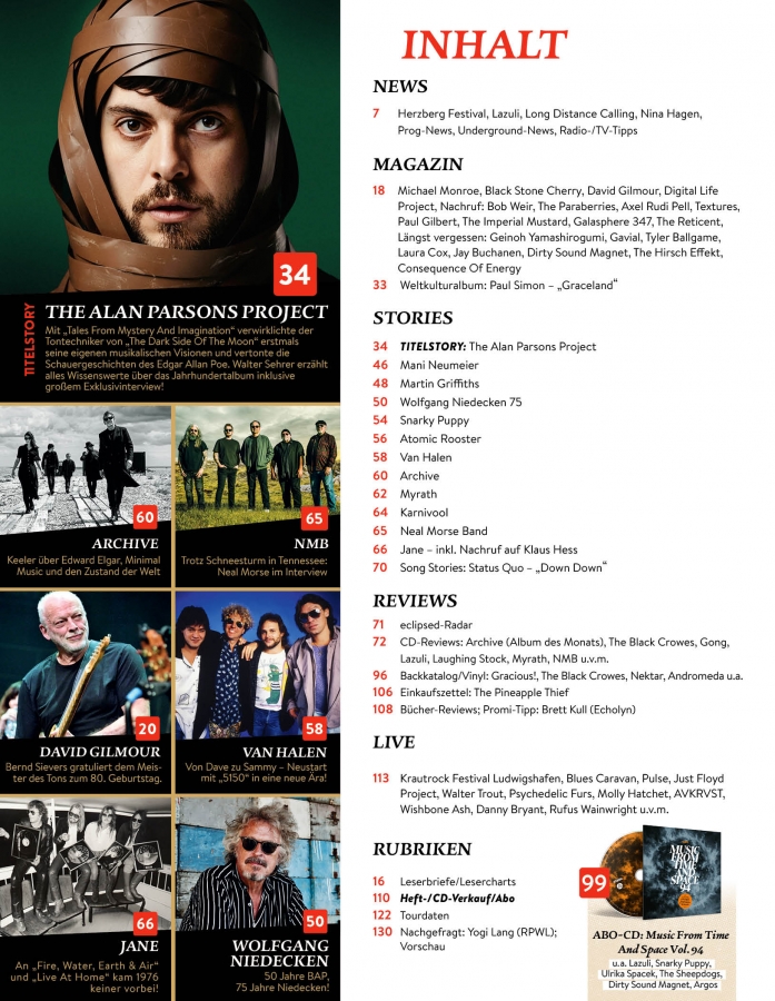 eclipsed 03/26, Nr. 278 (mit ABO-CD)